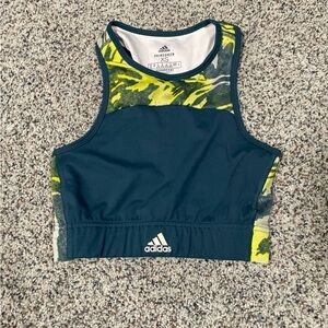 Adidas x Zoe Saldana crop top sports bra sz XS